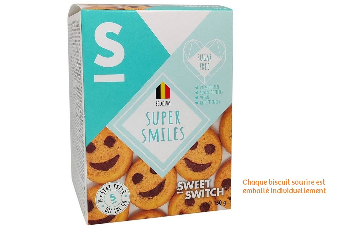 Cookies Super Sourire sans sucre ajouté 150 g - SW