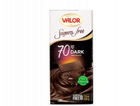 Tablette chocolat noir 70%.Valor. 100 g
